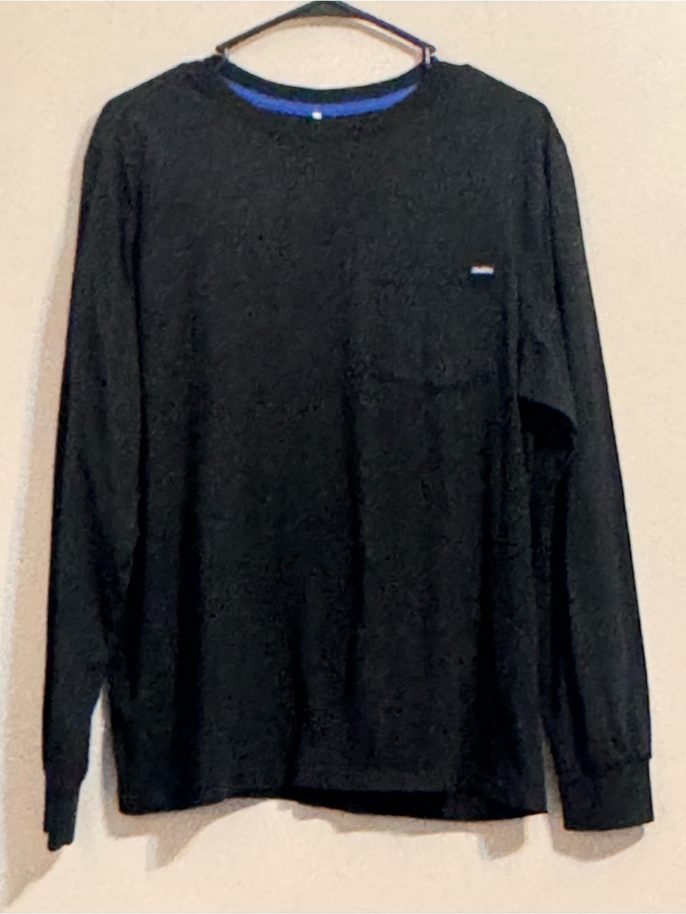 Chubbies Men's Large Black Long Sleeve Crewneck Logo Shirt